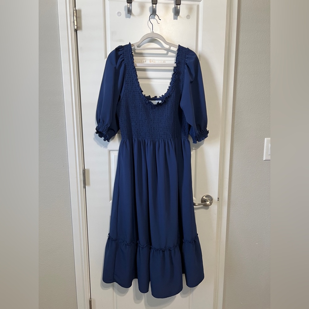 Hill House Louisa Nap Dress in Navy size XXL